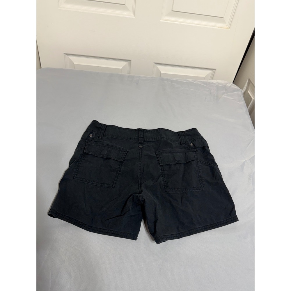 Prana Womens Black Hiking Shorts Size 8 Utility Cargo Outdoor Trail Casual